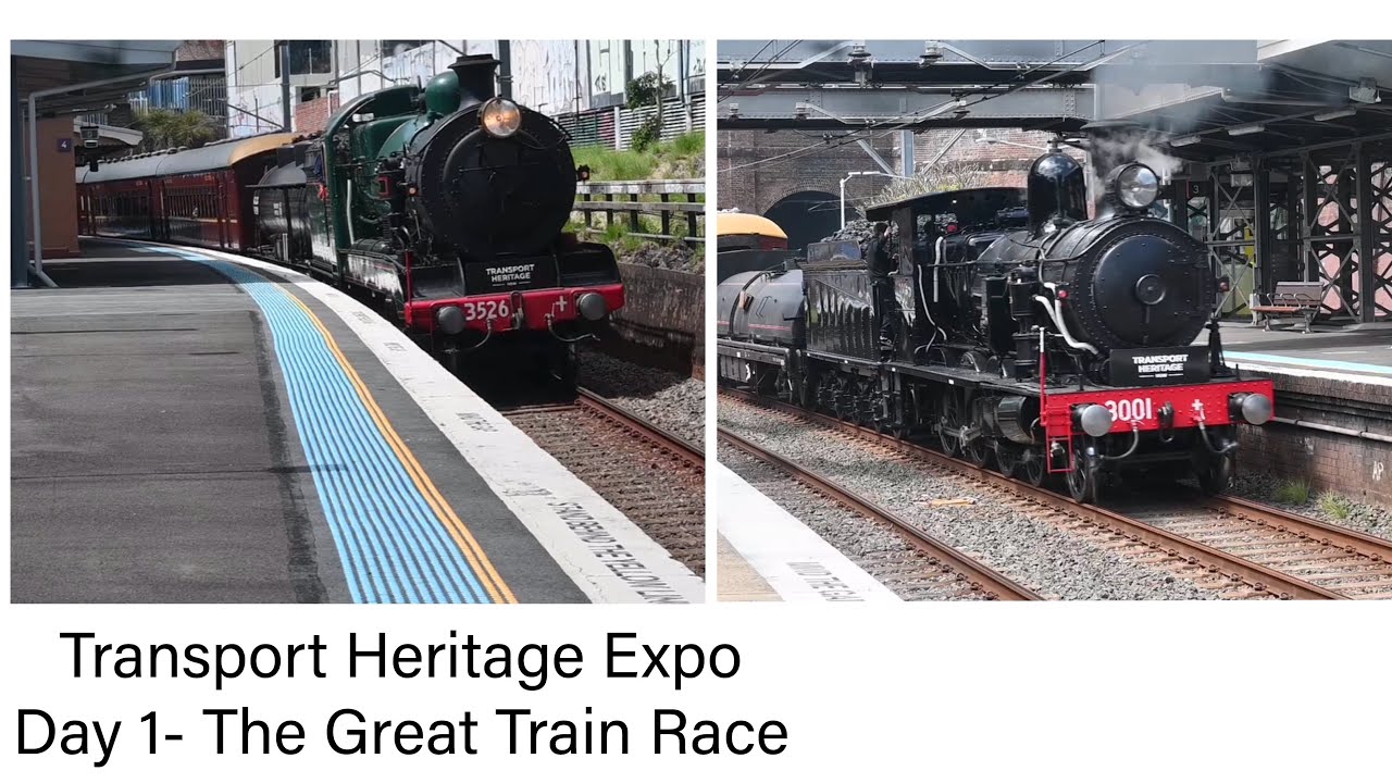 Train Racing Show The Great Train Race- Transport Heritage Expo 2025 Day 1 - YouTube