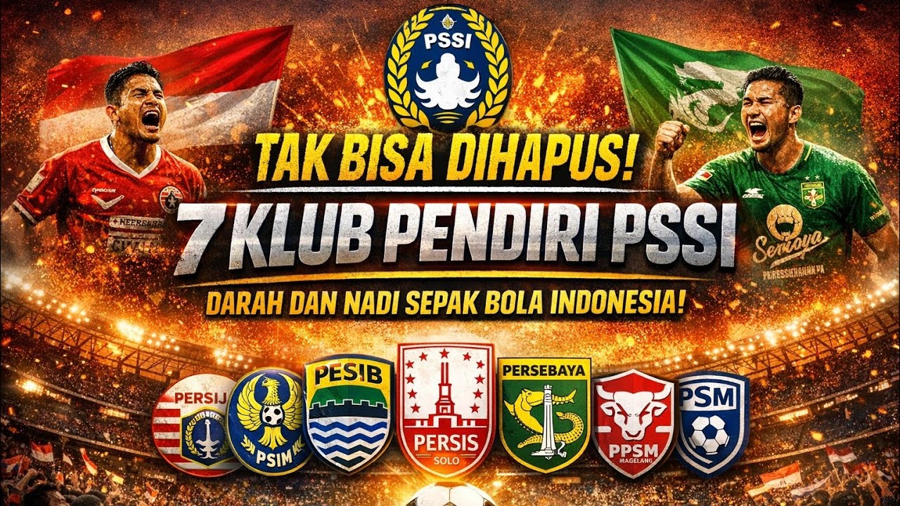 TAK BISA DIHAPUS! 😬 7 KLUB PENDIRI PSSI INI ADALAH DARAH DAN NADI SEPAK BOLA INDONESIA! 🔥🔥