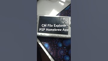 PSP Homebrew CM File Manager | App Test