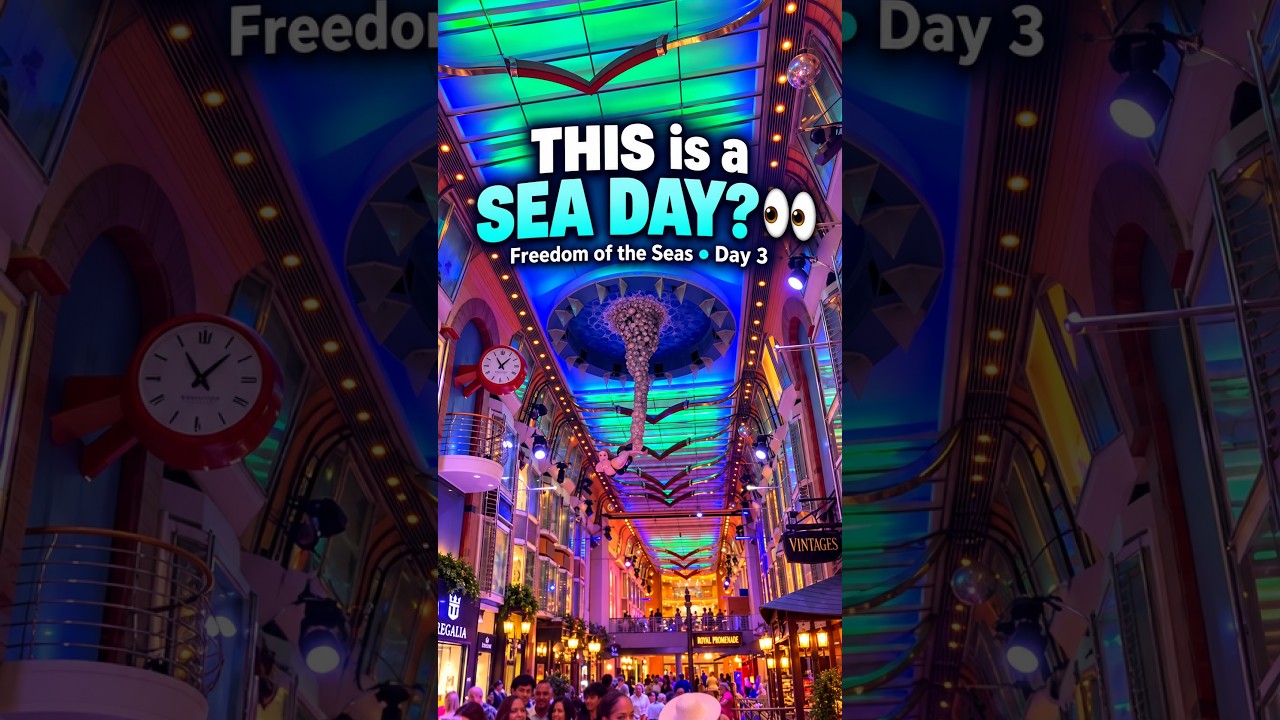 THIS Is a Sea Day?! 👀 | Freedom of the Seas Day 2 🚢 #caribbean #cruise #cruisetour #travel
