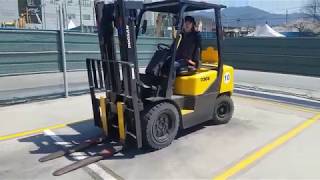지게차운전기능사 실기 설명(자막빠름)