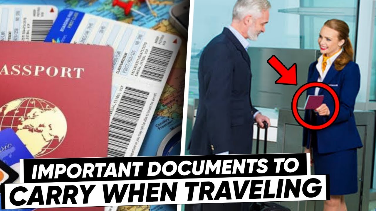 10 MOST IMPORTANT DOCUMENTS TO CARRY WHEN TRAVELING! YouTube