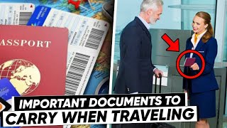 Famous 10 MOST IMPORTANT DOCUMENTS TO CARRY WHEN TRAVELING! Net Worth