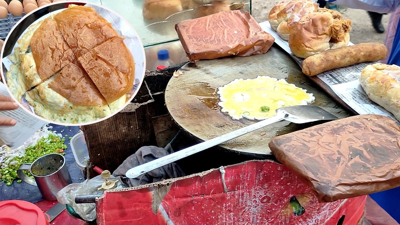 Street Style Egg Burger | Easy & Delicious Homemade Egg Burger Recipe