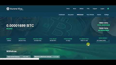Aurora Mine - Instant LIVE Withdraw - How to win Bitcoins