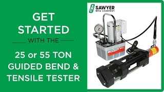 25 / 55 Ton Guided Bend and Tensile Tester (273-25 / 55) - Video Manual