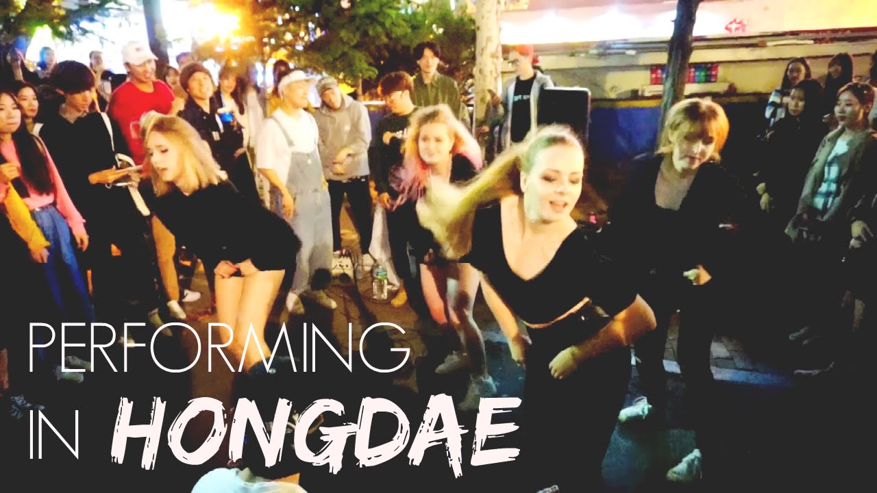 Effe(x)tion - Street Performance (Talk Dirty, New Thang) in Hongdae, Seoul