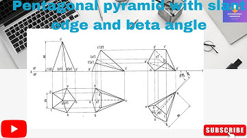 Pentagonal Pyramid with Slant edge with Beta angle in Sketch book