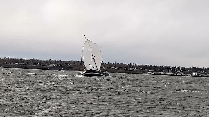 BENETEAU 36.7 spinnaker wipeout flying gybe broach heeling symmetrical kite high wind sailing chute