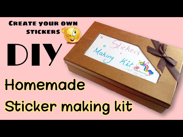homemade sticker making kit, how to make stickers at home