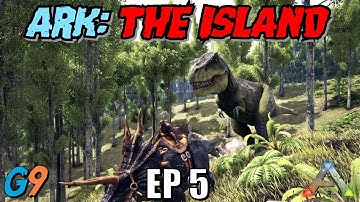 Ark Survival Evolved - The Island EP5 (Going After a Rex)