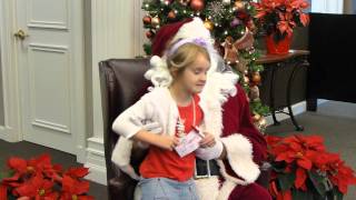 Lily Visits Santa 2012