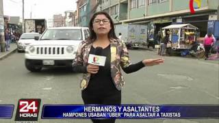 Surquillo: capturan a delincuentes que robaban a taxistas de “Uber” Surquillo: capturan a delincuentes que robaban a taxistas de “Uber”