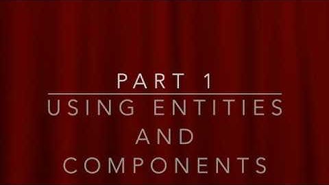 Using Entities And Components   GameplayKit Basics: Xcode 11 Swift 5.2