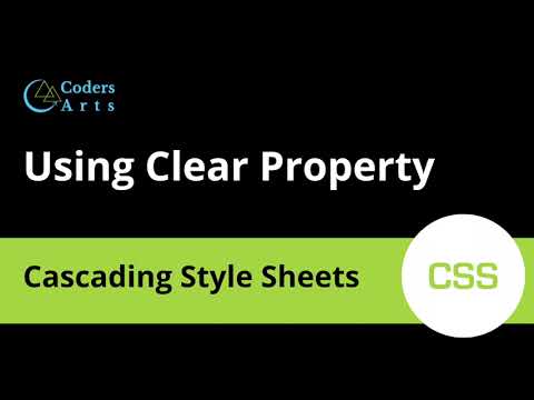 24. Using Clear Property | CSS Tutorial For Beginners