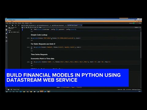 Build Financial Models in Python using Datastream Web Service