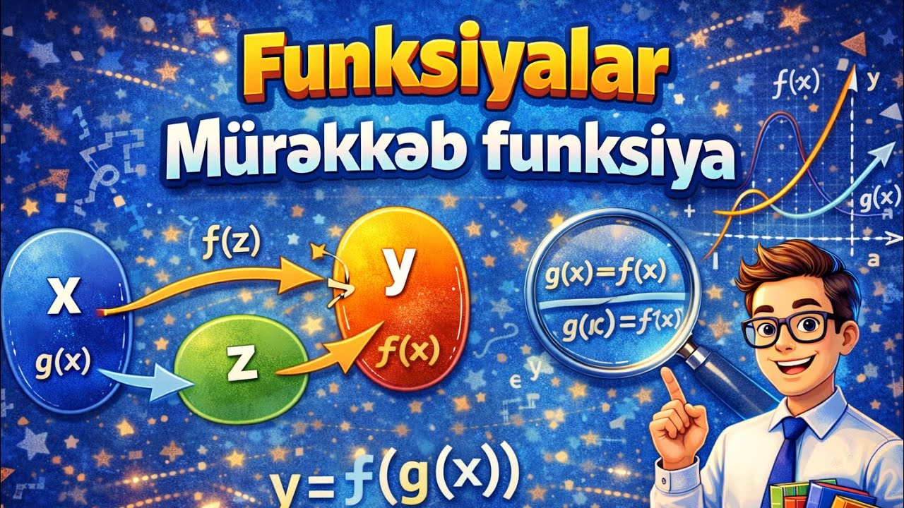 Mürəkkəb funksiya . Buraxılışa izah qayda və test. 