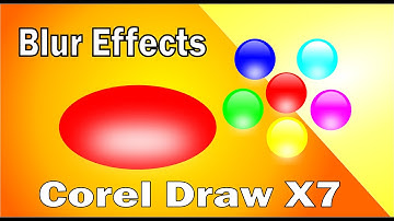 Gaussian Blur Effects in Coreldraw || object blur