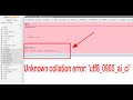 How To Fix Error Unknown collation &#39;utf8 0900 ai ci&#39; When Importing the Database to Phpmyadmin