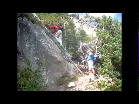 Summer Hiking tours, Bugaboos, Wlsh lake and Lake of the Hanging Glacier.wmv