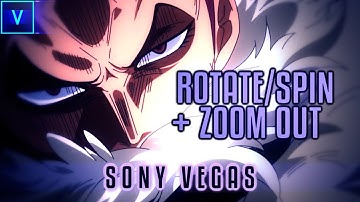 Rotate/Spin + Zoom Out Transition - Vegas Pro