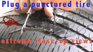 How To Plug a Car Tire - Tire Repair  - #HazardSports