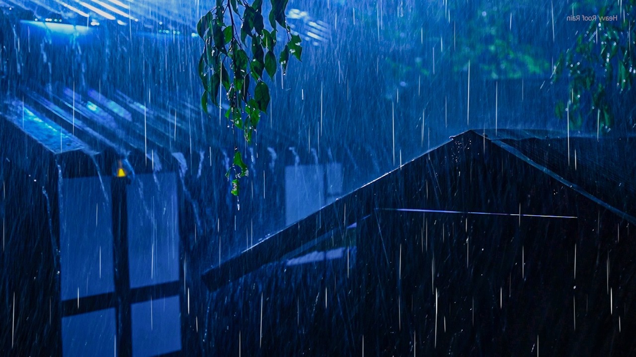 Defeat All Sleep Problems to Sleep Soundly Instantly | Heavy Rainstorm on Tin Roof & Loud Thunder