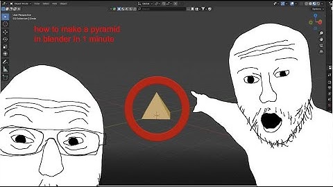 how to make a pyramid in blender In 1 minute!