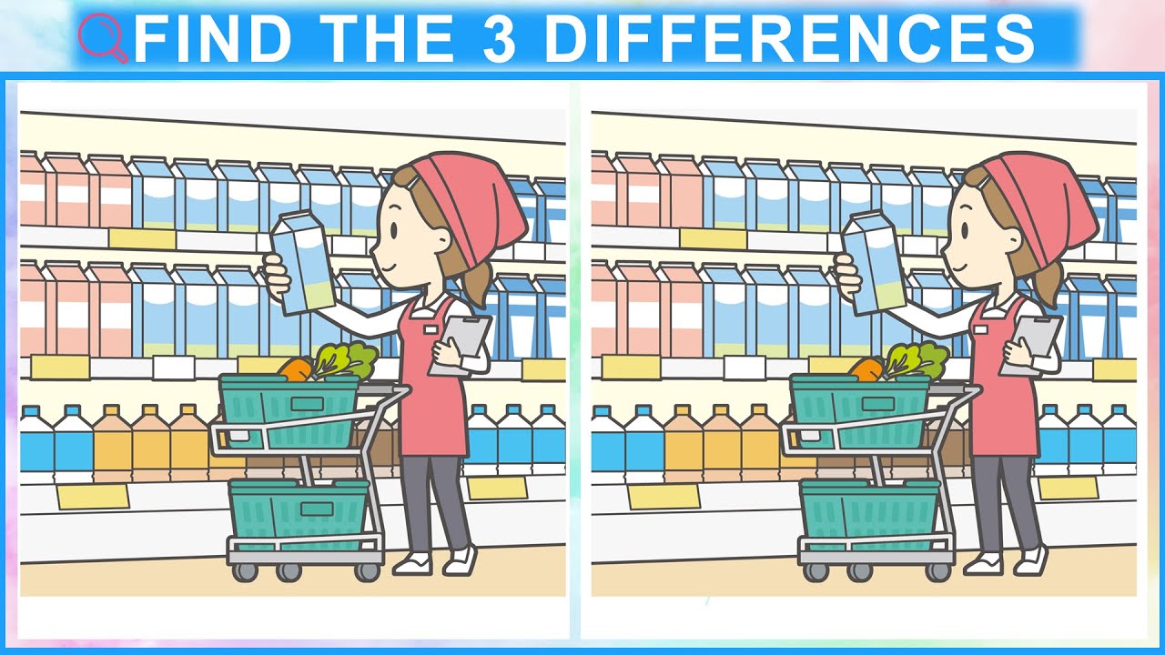Only Genius Find them ALL - Find the Differences Puzzle - YouTube