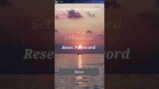Voice password demo screenshot 1