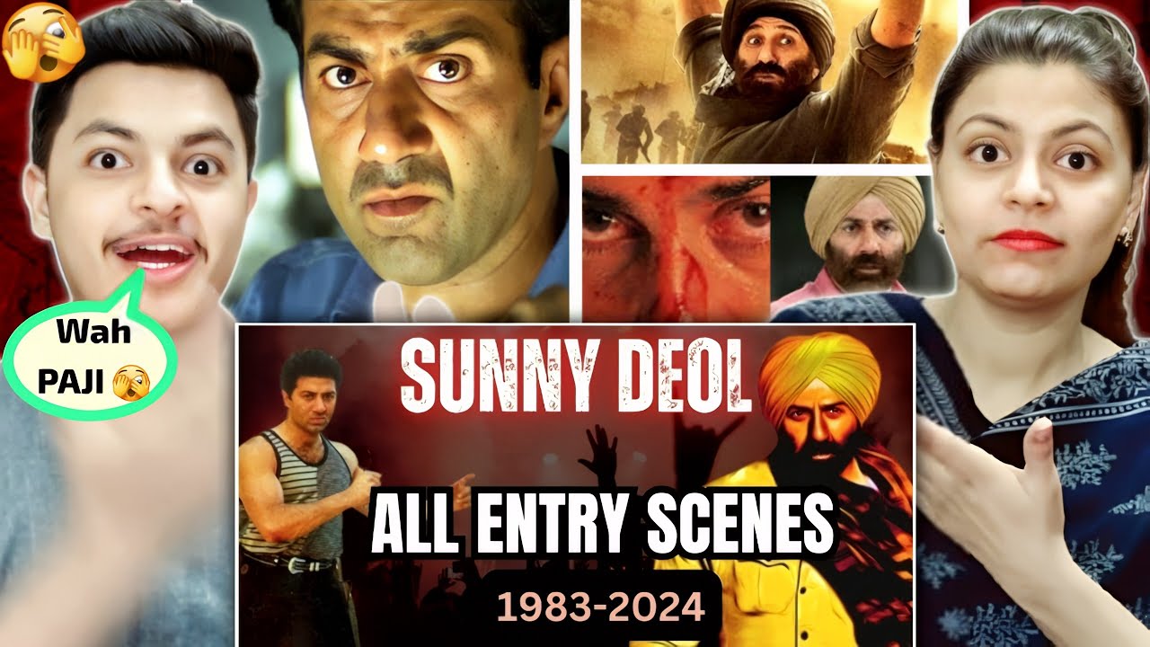 Pakistan Sunny R Pakistani Reaction On All Entery Scenes Of Sunny Deol | 1983-2024 ...