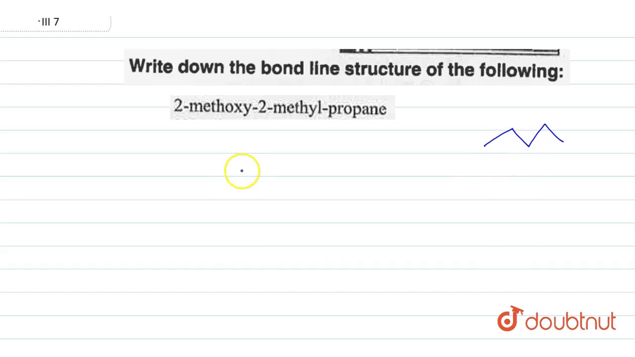 line structure for 2 methylpropane