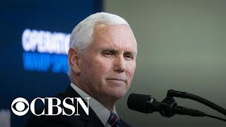 Former Vice President Pence delivers first speech since leaving office