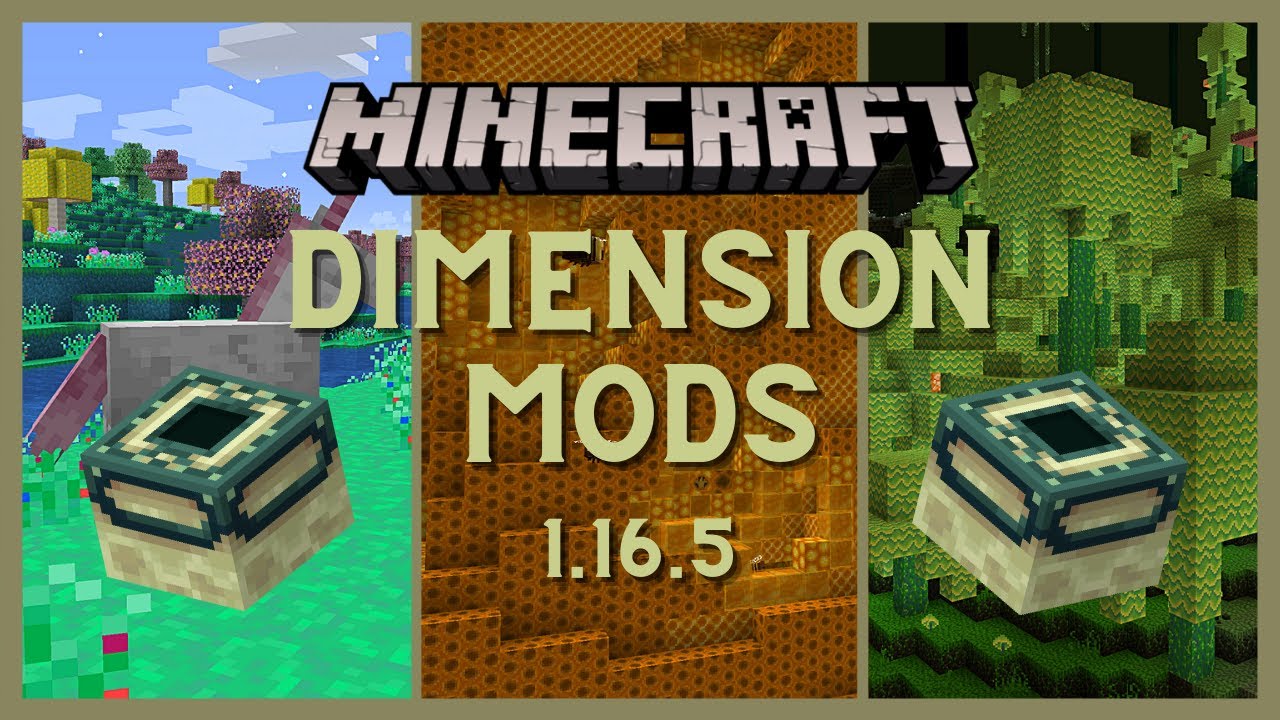 Top 5 Best Minecraft Dimension Mods For 1 16 5 Youtube