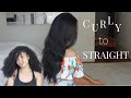 Straightening My Curly Hair for a (HUGE) Special Announcement!