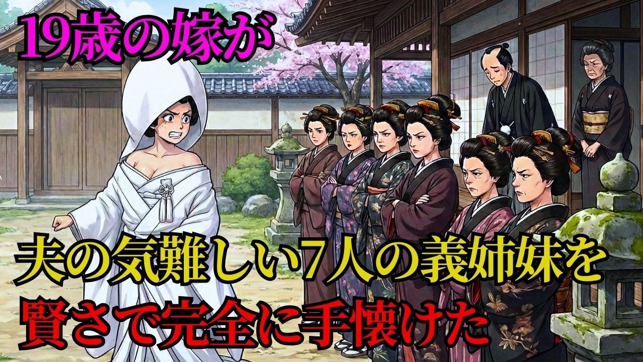 19歳の嫁が、夫の気難しい7人の義姉妹を賢さで完全に手懐けた | 野談 | 時代劇 | 昔話 | 説話 | 民話