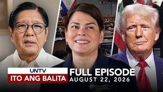 UNTV: Ito Ang Balita Weekend Edition | August 22, 2026