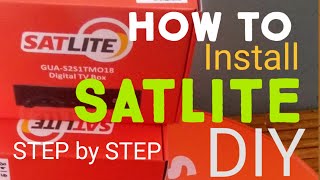 SATLITE ACTUAL INSTALLATION GUIDE TUTORIAL STEP BY STEP PART 2  BOX TO TV AUDIO VIDEO (DIY)