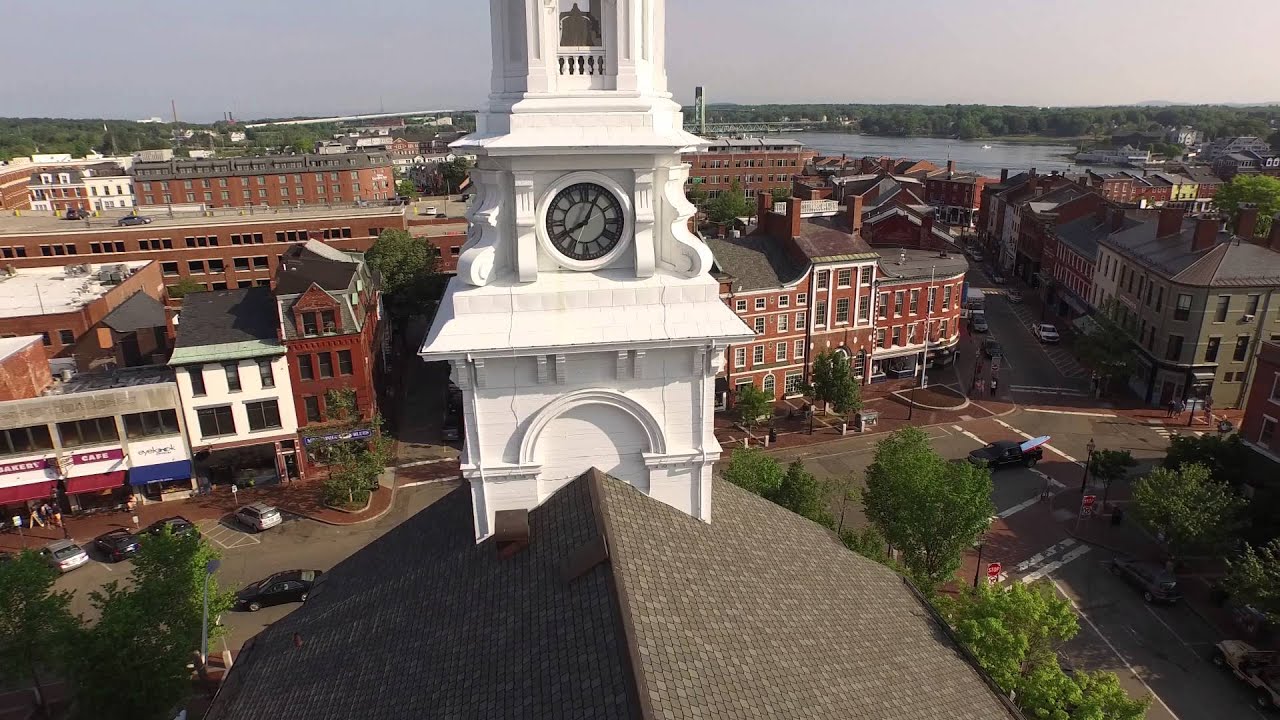 Downtown Portsmouth NH in 4K with DJI Phantom 3