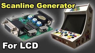 ✅  Scanline Generator for LCD arcade monitors Pandoras box bartop
