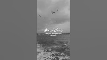 رَبَّنَا مَا خَلَقْتَ هَٰذَا بَاطِلًا سُبْحَانَكَ فَقِنَا عَذَابَ النَّارِ .سورة آل عمران.