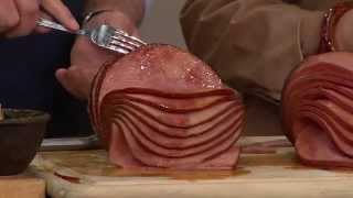 Ship Week 11/10 Smithfield (2) 3-4 lb. Bonless Spiral Ham w/Glazes with Carolyn Gracie