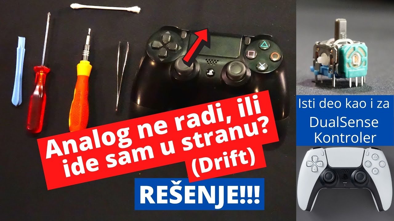 DualShock 4 Drift/ DualSense PS5 /Analog Prestao Da Radi Kako Treba