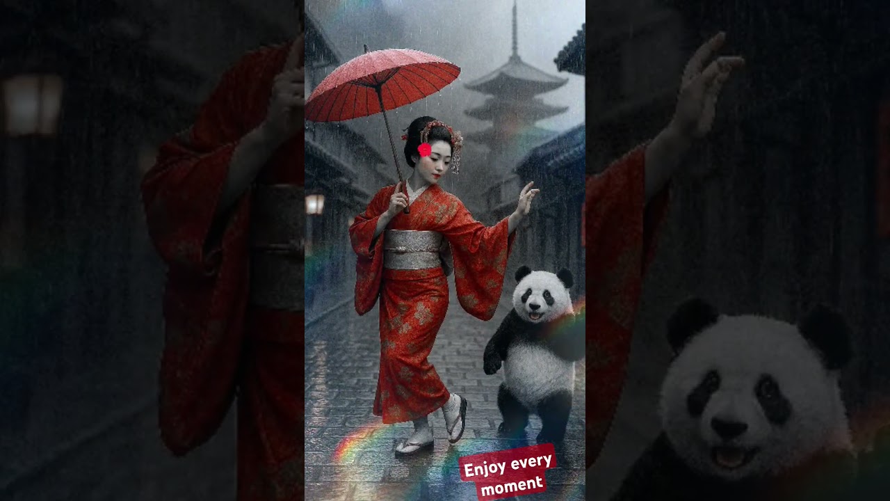 Beautiful Geisha & Panda AI 