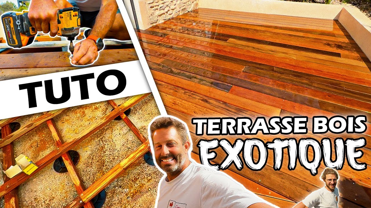 "Pose terrasse BOIS EXOTIQUE !" 👍