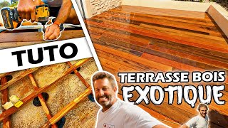 "Pose terrasse BOIS EXOTIQUE !" 👍