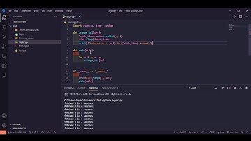 Part 2 - Asynchronous Coroutines Asyncio in Python: Intro to Asyncio