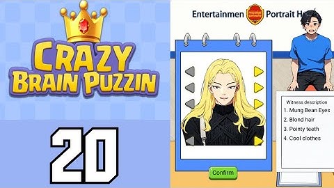 Crazy Brain Puzzle Level 20 Portrait Search | Game Walkthrough