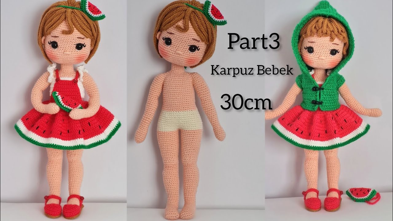 Karpuz Bebek 3.Bölüm:Kafa ve Saç yapımı (subtitles on ENG/subtítulos ESPANÕL)