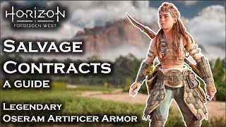 all SALVAGE CONTRACTS and LEGENDARY Oseram Artificer Armor, a guide - Horizon Forbidden West